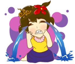 Cartoon lady Isan2 sticker #13375054