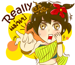 Cartoon lady Isan2 sticker #13375055