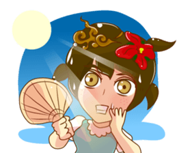 Cartoon lady Isan2 sticker #13375056