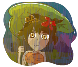 Cartoon lady Isan2 sticker #13375057