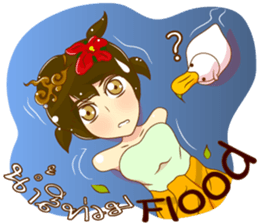 Cartoon lady Isan2 sticker #13375058