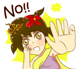 Cartoon lady Isan2 sticker #13375066