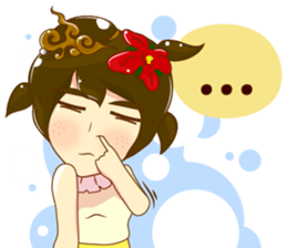 Cartoon lady Isan2 sticker #13375067