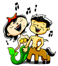 Mermaid & Centaur Fantasy Cool Stickers sticker #13375721