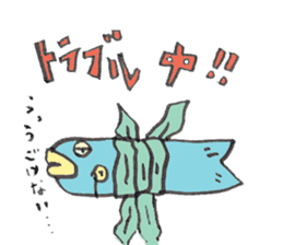 Surreal and Funny fish2 sticker #13375942