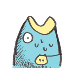 Surreal and Funny fish2 sticker #13375946