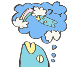 Surreal and Funny fish2 sticker #13375957