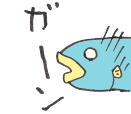 Surreal and Funny fish2 sticker #13375959