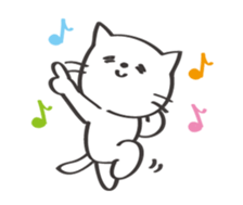 Friendly cat! sticker #13375989