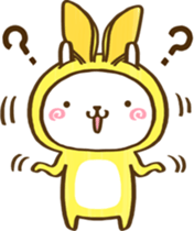 Rabbit, wear a costume.2 sticker #13376865