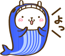 Rabbit, wear a costume.2 sticker #13376883