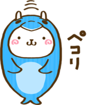 Rabbit, wear a costume.2 sticker #13376885