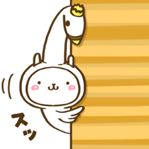 Rabbit, wear a costume.2 sticker #13376894