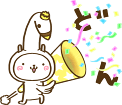 Rabbit, wear a costume.2 sticker #13376895