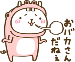 Rabbit, wear a costume.2 sticker #13376898