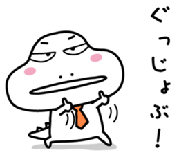 Dinosaur on the edge of a cliff(2) sticker #13377542