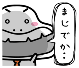 Dinosaur on the edge of a cliff(2) sticker #13377570