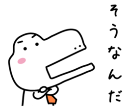 Dinosaur on the edge of a cliff(2) sticker #13377572