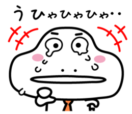 Dinosaur on the edge of a cliff(2) sticker #13377574