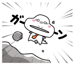 Dinosaur on the edge of a cliff(2) sticker #13377577