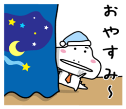 Dinosaur on the edge of a cliff(2) sticker #13377581