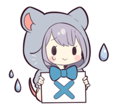 LOVELY TINY MOUSE 2 sticker #13378483