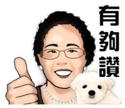 Modern grandma sticker #13379139