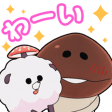 Nameko with Friends all over the World sticker #13379756