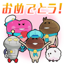 Nameko with Friends all over the World sticker #13379759