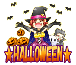 [For Fall] Akina-chan and mahuyu-chan sticker #13380906