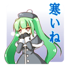 [For Fall] Akina-chan and mahuyu-chan sticker #13380914