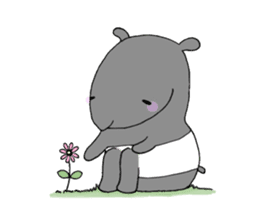 A day in the life of tapir. sticker #13380942