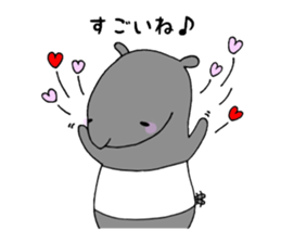 A day in the life of tapir. sticker #13380948