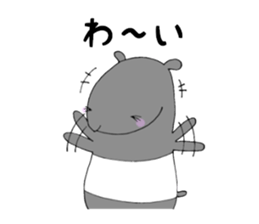 A day in the life of tapir. sticker #13380951