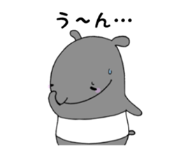 A day in the life of tapir. sticker #13380953