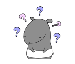 A day in the life of tapir. sticker #13380955