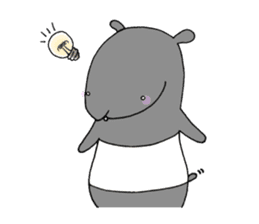 A day in the life of tapir. sticker #13380956