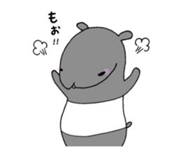 A day in the life of tapir. sticker #13380972