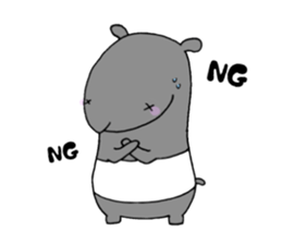 A day in the life of tapir. sticker #13380979