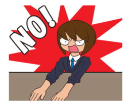 JP High school boy Animated sticker #13381447