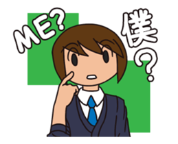 JP High school boy Animated sticker #13381452