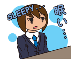 JP High school boy Animated sticker #13381453