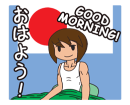 JP High school boy Animated sticker #13381461