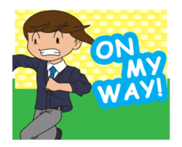 JP High school boy Animated sticker #13381464