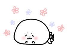 Young Phoca largha Sticker sticker #13381719