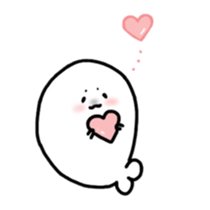 Young Phoca largha Sticker sticker #13381720