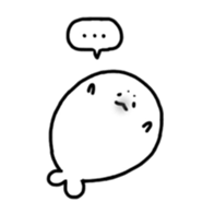 Young Phoca largha Sticker sticker #13381731