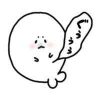 Young Phoca largha Sticker sticker #13381732