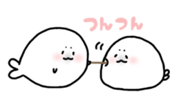 Young Phoca largha Sticker sticker #13381735