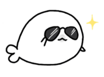 Young Phoca largha Sticker sticker #13381739